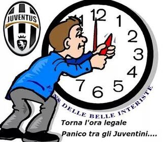 Ora legale, sfottò contro gli juventini 1