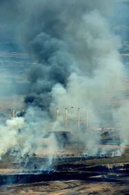 Australia, lo spettacolare incendio della miniera di carbone 3