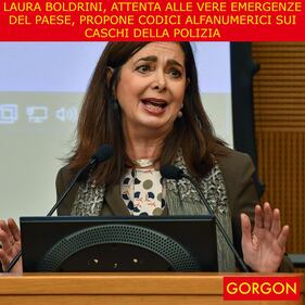 La satira del giorno. Le emergenze del Paese della Boldrini 1