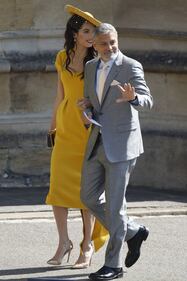 Royal Wedding: George Clooney e Amal alle nozze 1