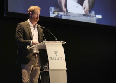 Principe Harry, le foto del convegno sul turismo 6