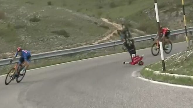 Quel terribile volo sfortunato e fortunato di Mohoric