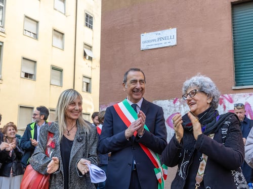 Sala inaugura via Pinelli. De Corato: "Ignora Ramelli"