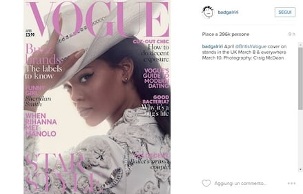 Rihanna, scollatura da copertina su Vogue per Manolo Blahnik: foto 2