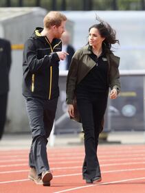 Meghan Markle con il Principe Harry agli Invictus Games 19