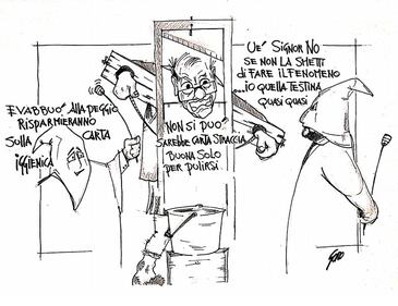 La vignetta del giorno: Tria il signor dei "no" 1