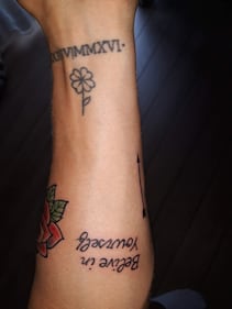 Alessandro Venturelli tatuaggi