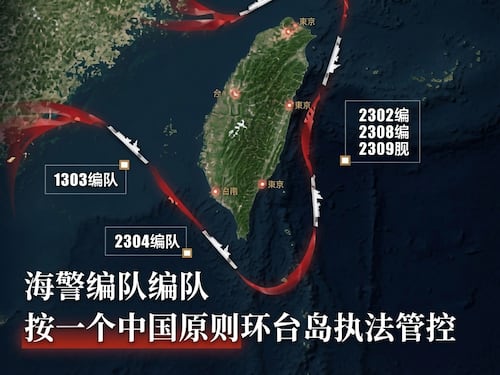 Cento navi attorno a Taiwan: tutti i segnali della presa cinese sull’isola