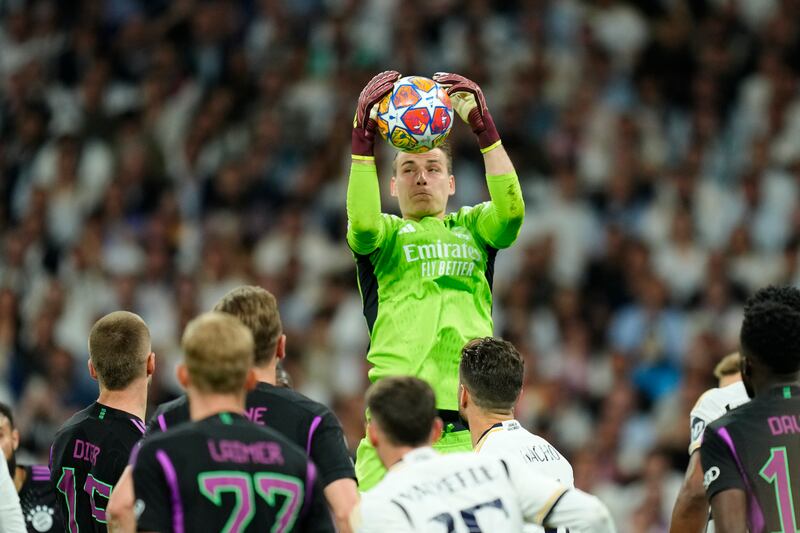 Lunin Real Madrid Bayern Monaco