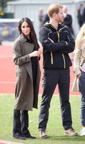 Meghan Markle con il Principe Harry agli Invictus Games 2