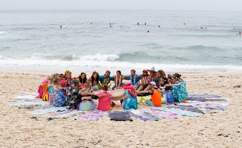 Il Principe Harry e Meghan Markle a una festa in spiaggia 4
