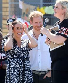 Meghan Markle e il Principe Harry arrivano in Sudafrica: foto 10