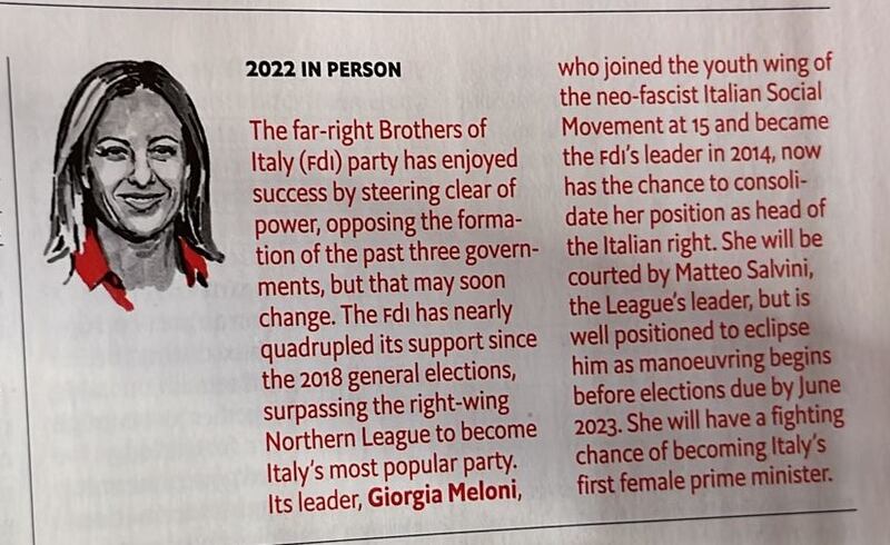 economist meloni