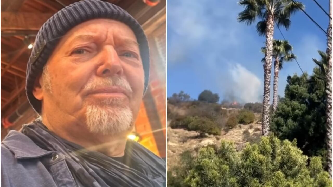 Vasco Rossi a Los Angeles, paura per un incendio vicino alla sua casa