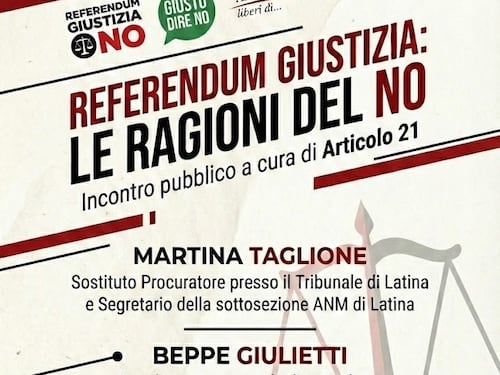 Dal Consiglio nazionale dei giornalisti fondi ad Articolo 21 che fa parte del Comitato per il No al referendum