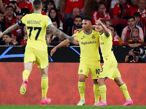 L’Inter espugna il Da Luz: Barella e Lukaku stendono il Benfica