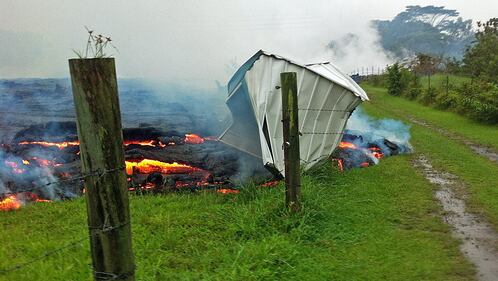 Hawaii, il villaggio minacciato dalla lava 2
