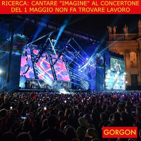 Ecco la satira del giorno. "Imagine" al concertone 1