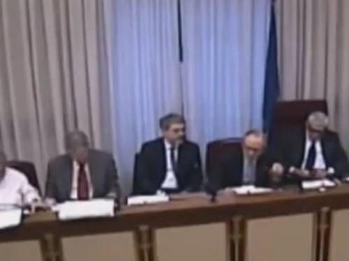 L'annuncio in Commissione banche della morte di Matteoli