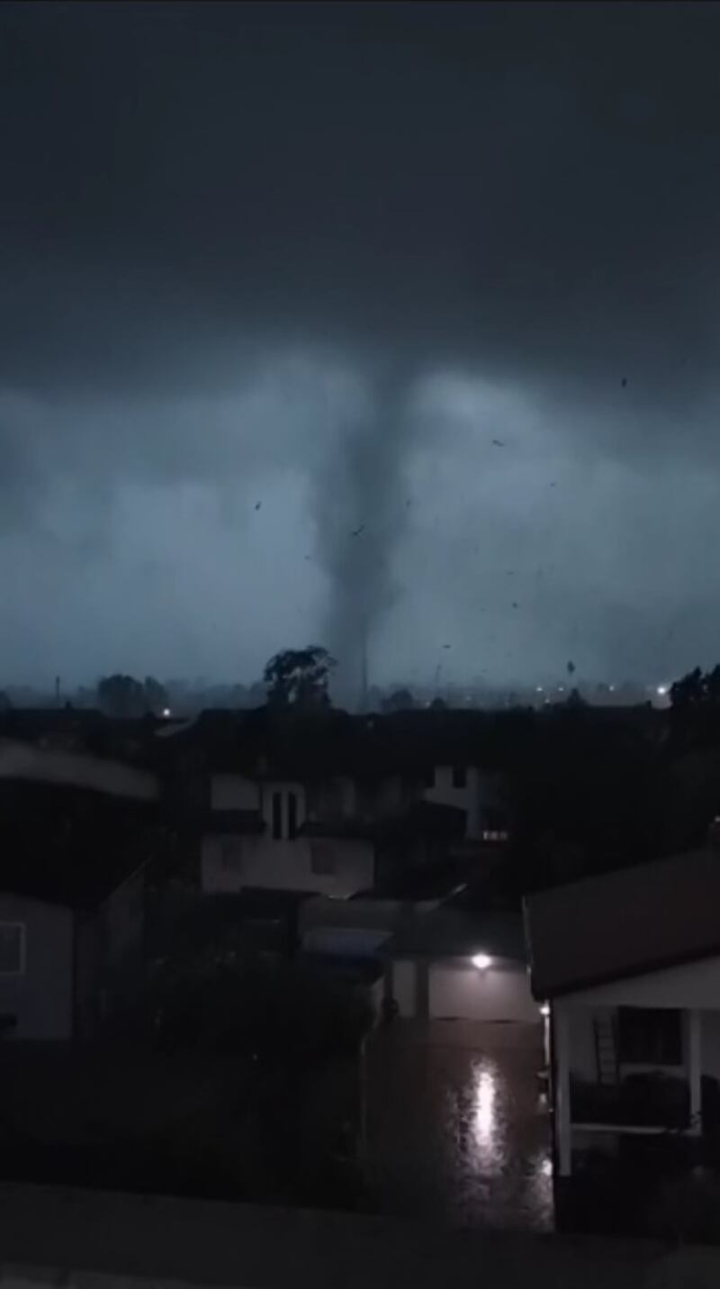 il tornado a Cernusco sul Naviglio