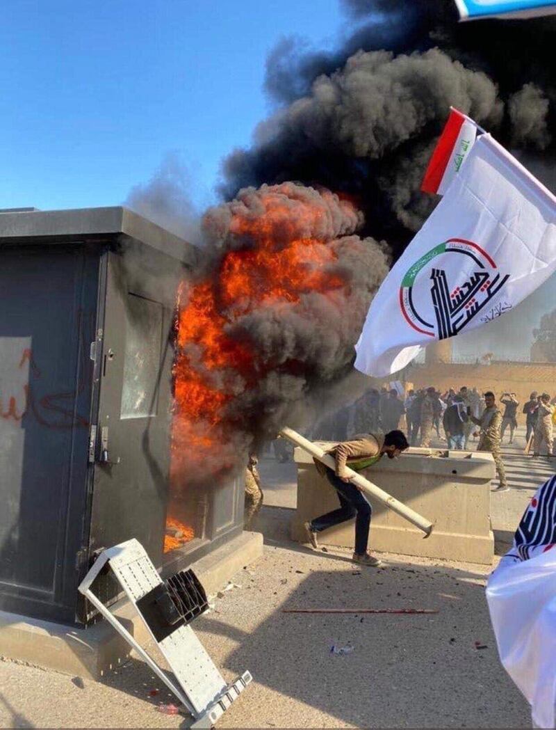 L'assalto alla torretta dell'ambasciata Usa in Iraq 2