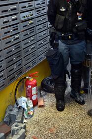 Scontri durante lo sgombero 4