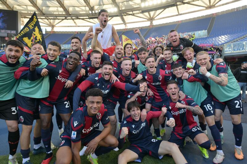 Bologna festeggiamenti Lazio Bologna