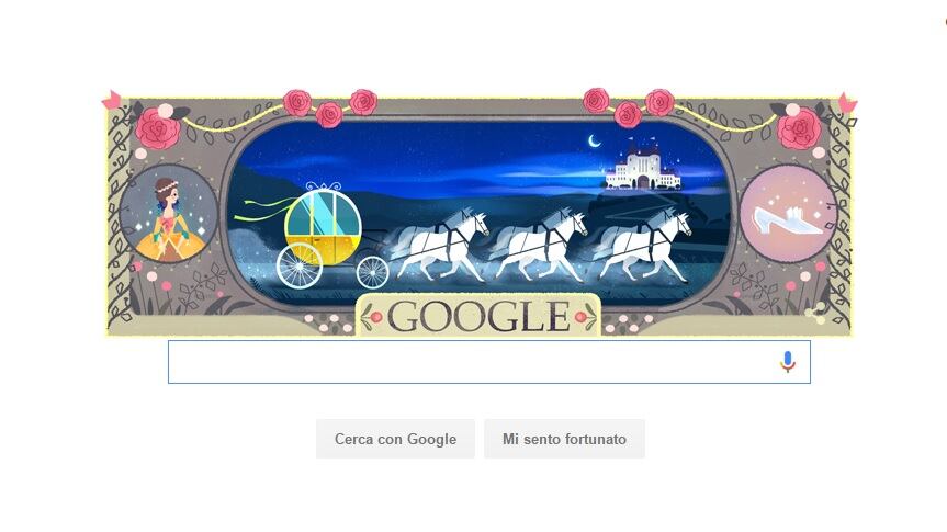 Google celebra con un doodle Charles Perrault, autore delle fiabe più famose