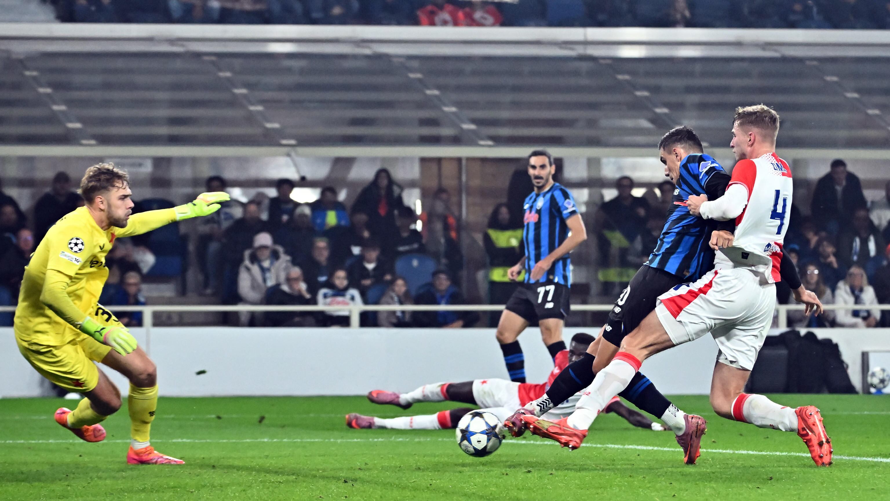Champions, solo un pari per l'Atalanta: finisce senza reti contro lo Slavia Praga