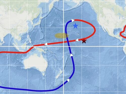 Scoperta nell'Oceano Pacifico un'anomalia radioattiva che potrebbe essere la firma di un evento cosmico