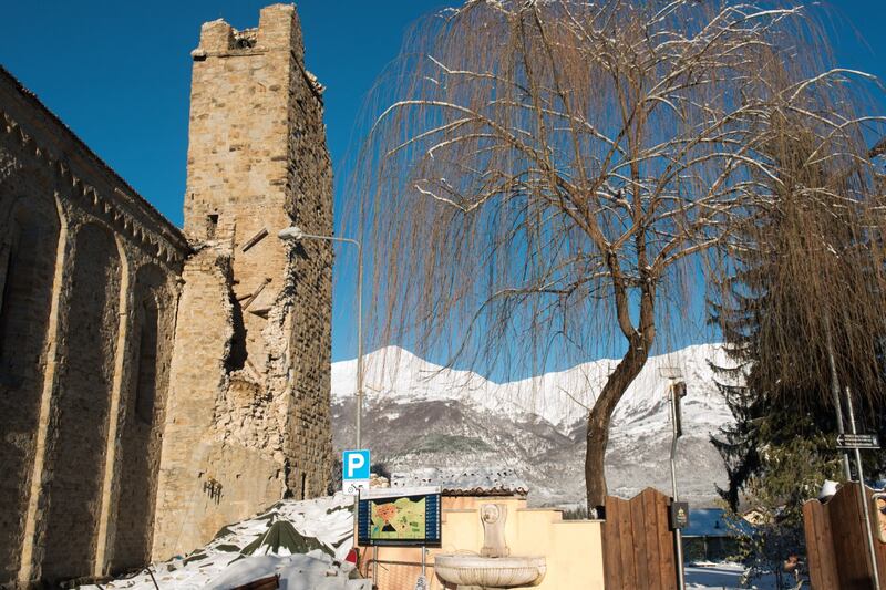 La neve è caduta su Amatrice 12