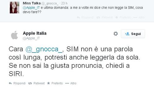 Il finto account Apple Italia che prende in giro i clienti 7