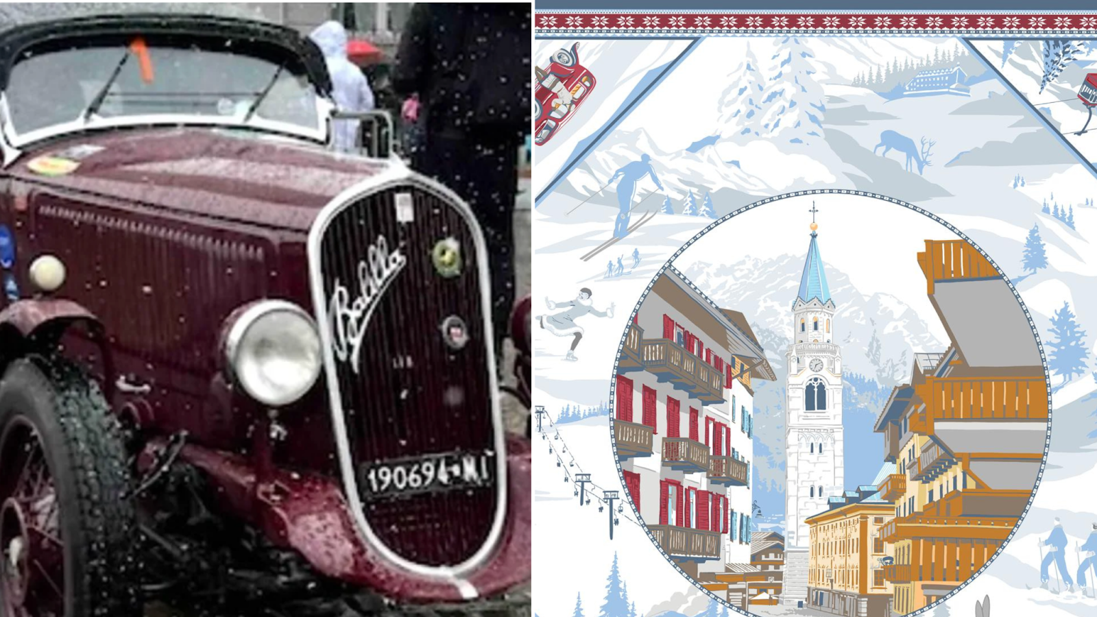 Torna la WinteRace Cortina: 70 auto storiche sulle strade delle Dolomiti, un itinerario di 490 chilometri tra paesaggi, storia e memoria