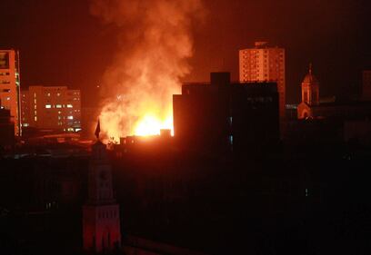 Cile, incendio a Iquique dopo il terremoto 3