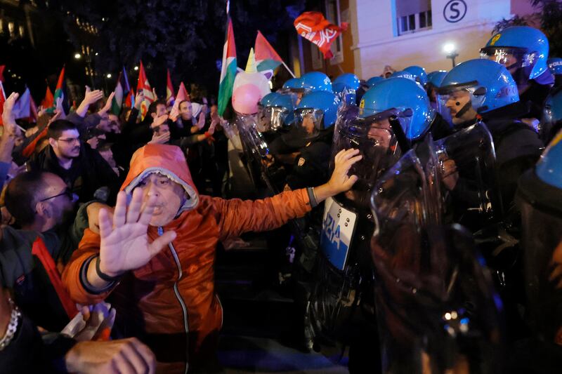Scontri pro Pal a Roma 8