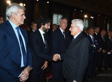 Mattarella riceve l'Italia al Quirinale: le foto della celebrazione dei 120 anni della Figc 12