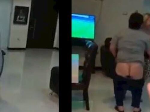 Maradona choc: balla con l'ex compagna e si abbassa i pantaloni. Il video è virale