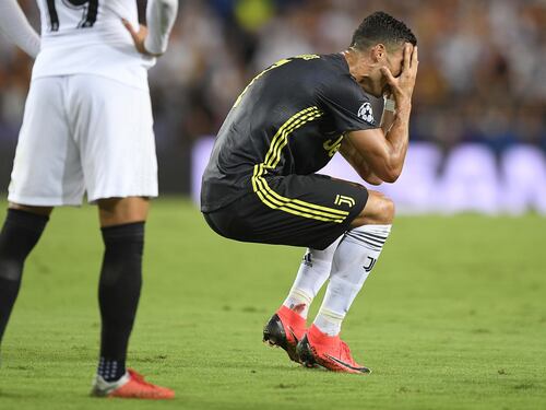 Champions League, incredibile a Valencia: espulso Cristiano Ronaldo