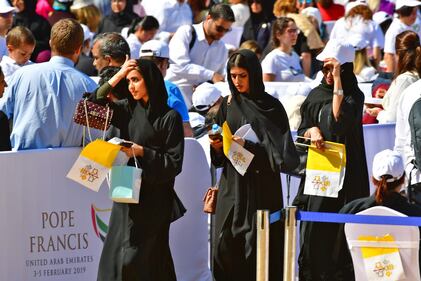 La Messa di papa Francesco negli Emirati 2