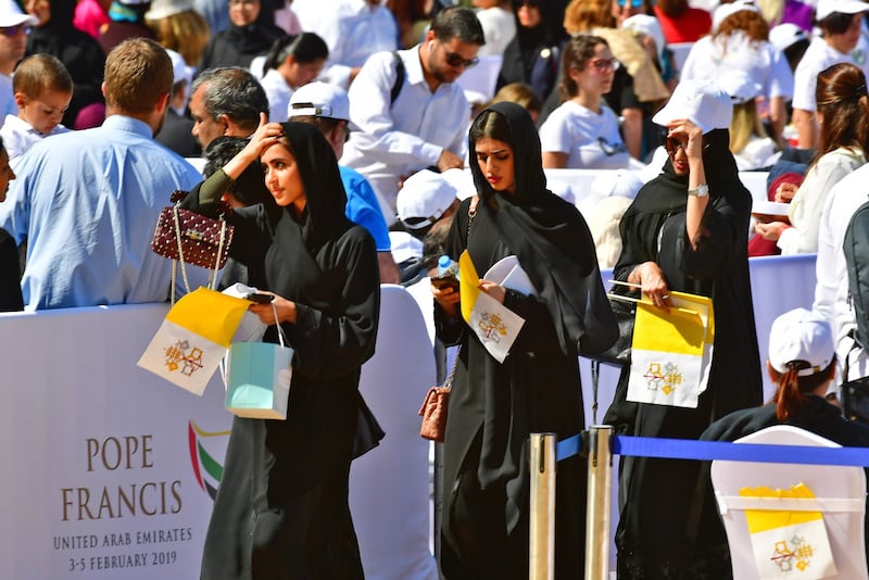 La Messa di papa Francesco negli Emirati 2