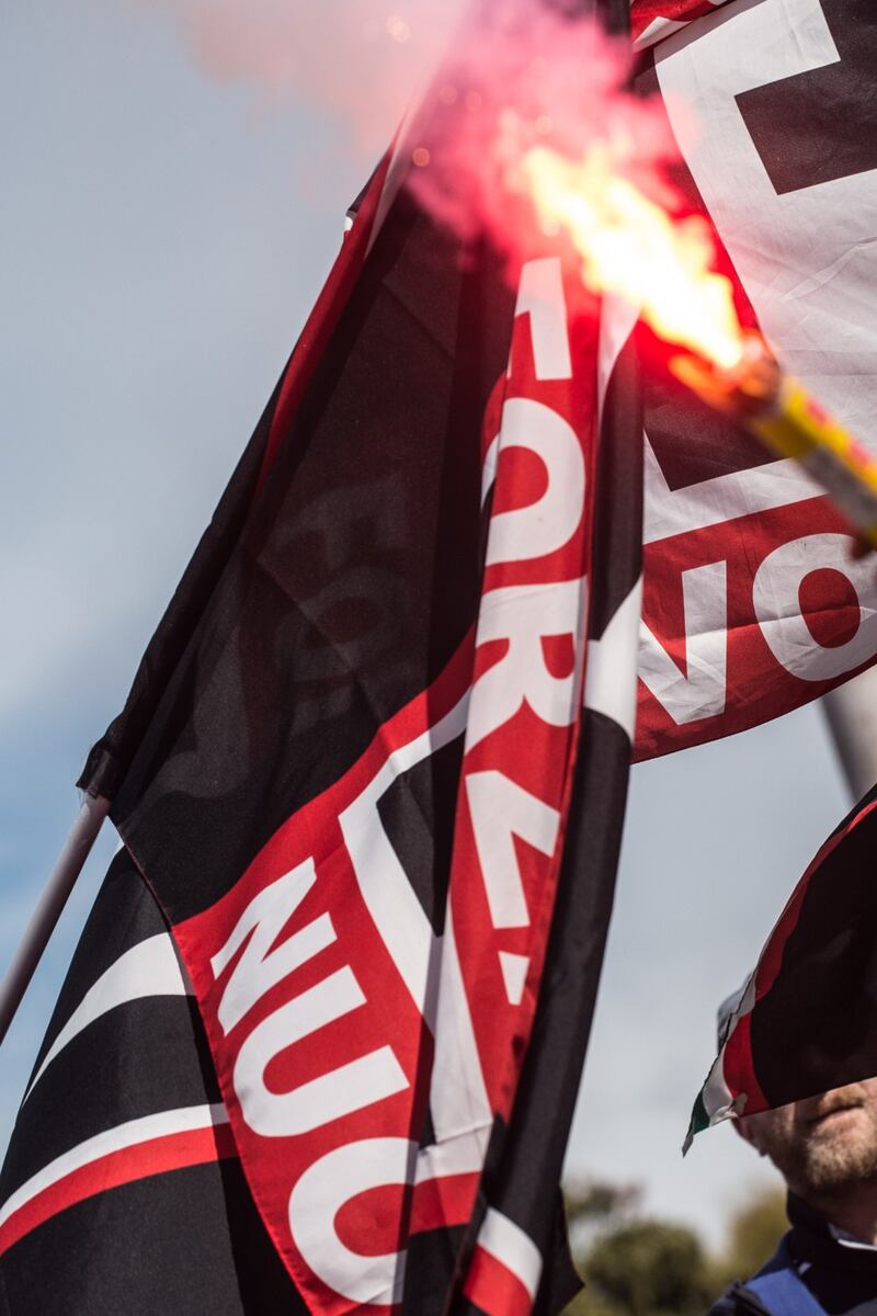 Il corteo di Forza Nuova contro Lucano 4