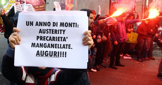 Monti in Bocconi: tafferugli tra polizia e centri sociali 6