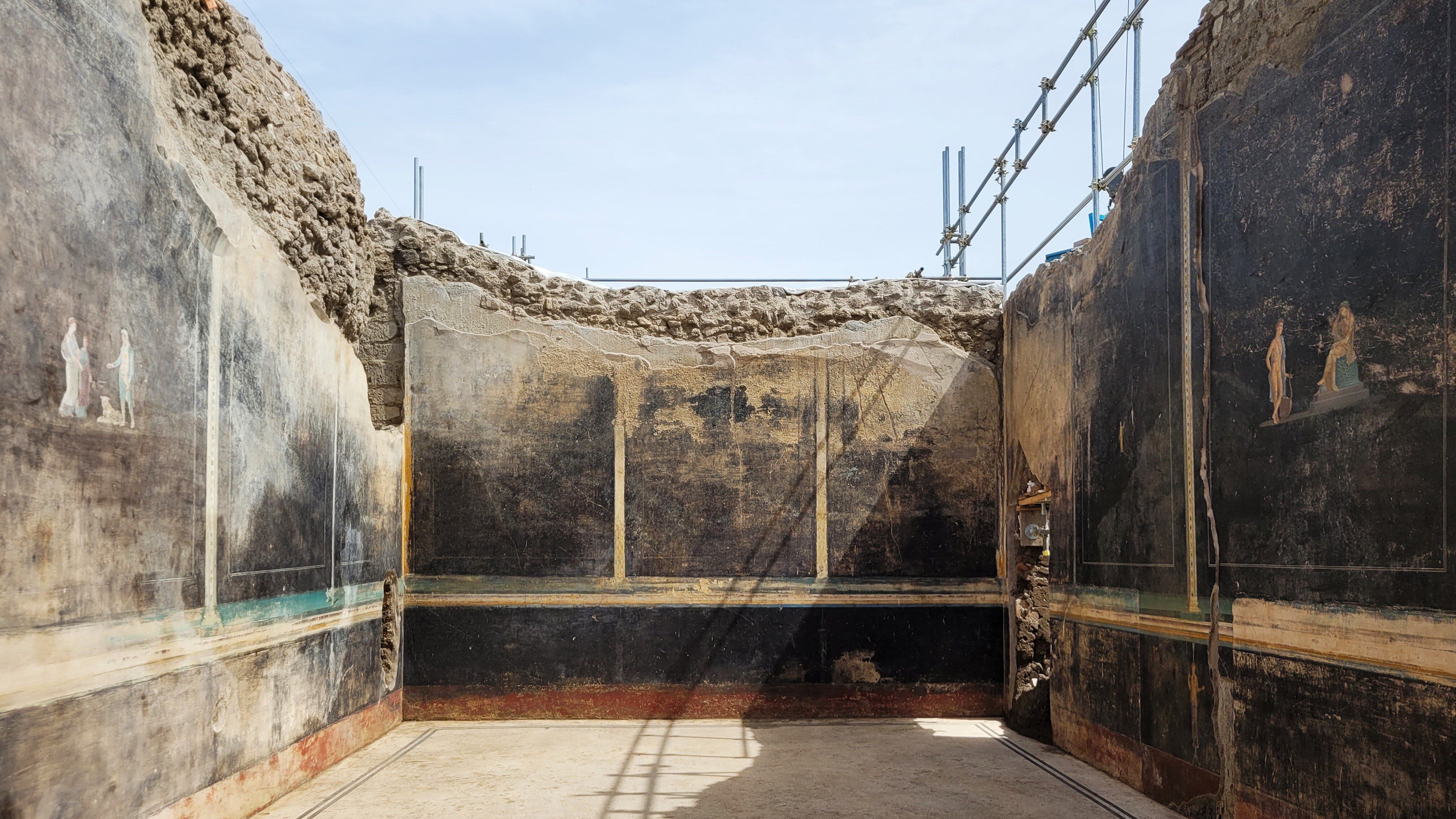 Pompei, scoperto un salone con raffigurazioni sulla guerra di Troia
