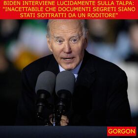 La satira del giorno. Biden interviene sulla talpa 1
