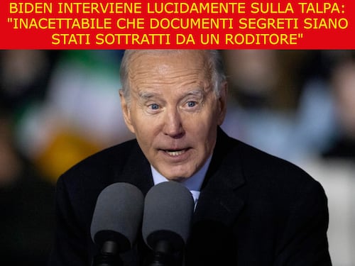La satira del giorno. Biden interviene sulla talpa