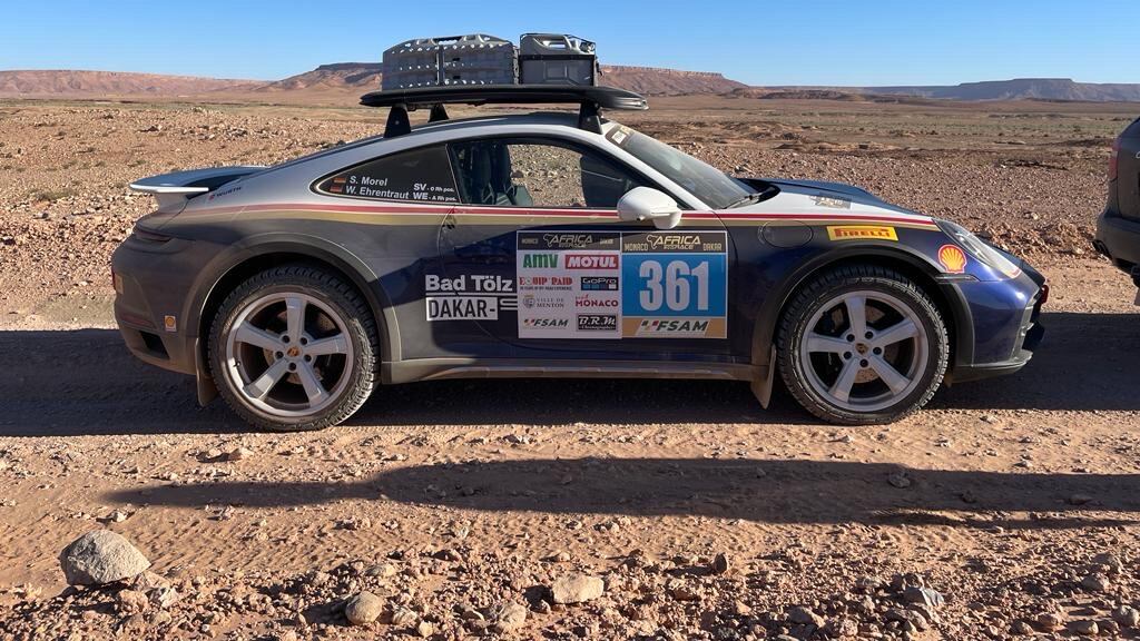 Porsche 911 Dakar e Pirelli Scorpion da record: Germania-Senegal con un solo set di pneumatici