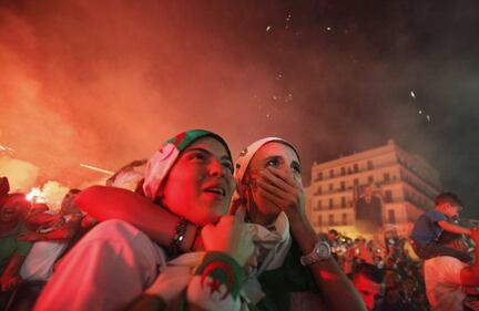 I festeggiamenti per la qualificazione dell'Algeria agli ottavi 6