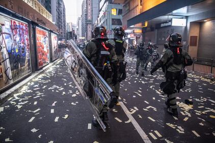 Proteste ad Hong Kong durante il "National Day"  6