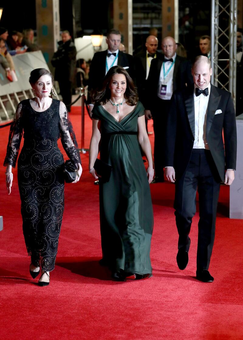 Kate Middleton incinta ai Bafta 2018 1