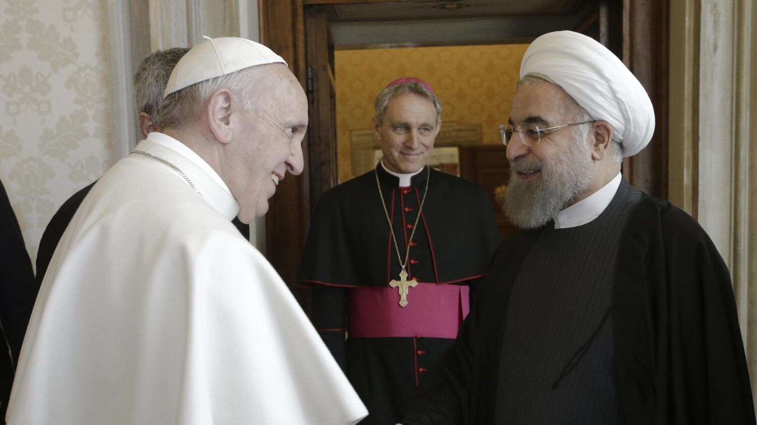 Papa Francesco incontra il presidente iraniano Rouhani